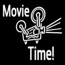 Movie Time Handmade Art Neon Sign