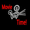 Movie Time With Logo Handmade Art Neon Sign