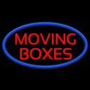 Moving Boxes Handmade Art Neon Sign