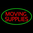 Moving Supplies Oval Green Handmade Art Neon Sign