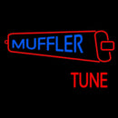 Muffler Tune With Red Logo Handmade Art Neon Sign