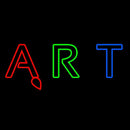 Multi Color Art 3 Handmade Art Neon Sign