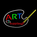 Multi Color Art Supplies With Brush Handmade Art Neon Sign