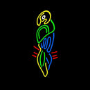 Multi Color Parrot Handmade Art Neon Sign