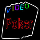 Multi Color Video Poker Handmade Art Neon Sign