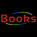 Multi Colored Books Handmade Art Neon Sign