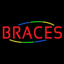 Multi Colored Deco Style Braces Handmade Art Neon Sign