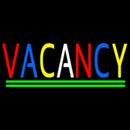 Multi Colored Vacancy Handmade Art Neon Sign