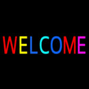 Multi Colored Welcome Bar Handmade Art Neon Sign