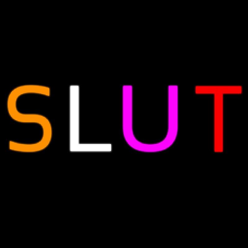 Multicolor Sluts Handmade Art Neon Sign