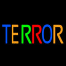 Multicolor Terror Handmade Art Neon Sign