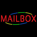 Multicolored Deco Style Mailbox Handmade Art Neon Sign