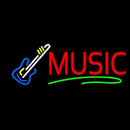 Music Block Guitar Handmade Art Neon Sign