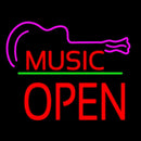 Music Green Line Open Block Handmade Art Neon Sign