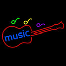 Music Guitar Handmade Art Neon Sign