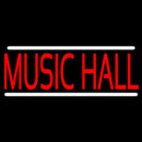 Music Hall White 1 Handmade Art Neon Sign