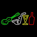 Music Instrument Glass And Bottle 1 Handmade Art Neon Sign