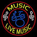 Music Live Handmade Art Neon Sign
