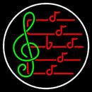 Music Note Handmade Art Neon Sign