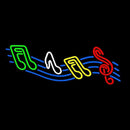 Musical Notes 1 Handmade Art Neon Sign