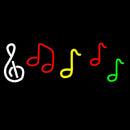 Musical Notes Handmade Art Neon Sign