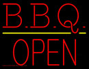 BBQ - Block Open Neon Sign