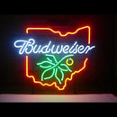 NEW BUDWEISER OHIO BUCKEYE Handmade Art Neon Sign