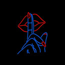 Nail On Lip Handmade Art Neon Sign