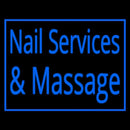 Nail Services And Massage Handmade Art Neon Sign