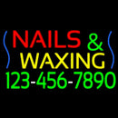 Nails And Waxing With Phone Number Handmade Art Neon Sign
