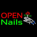 Nails Open Logo Handmade Art Neon Sign