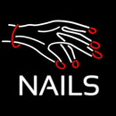 Nails With Hand Logo Handmade Art Neon Sign