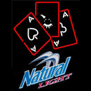 Natural Light Ace And Poker Beer Sign Handmade Art Neon Sign