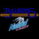 Natural Light Billiards Text With Stick Pool Beer Sign Handmade Art Neon Sign