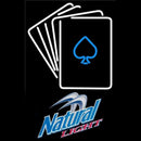 Natural Light Cards Beer Sign Handmade Art Neon Sign