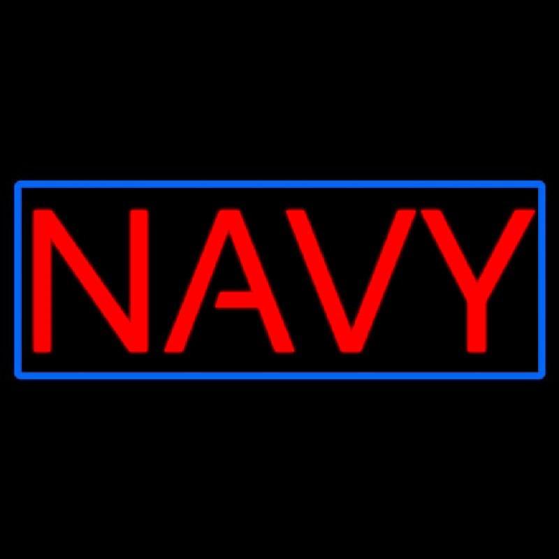 Navy Block Handmade Art Neon Sign