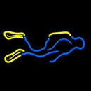 Neon Scuba Diver Handmade Art Neon Sign