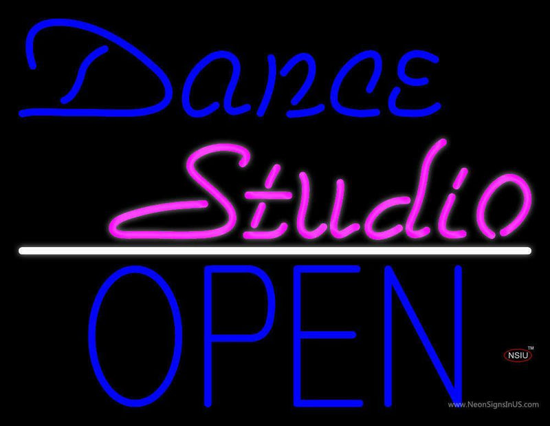 Custom Dance Studio Open Neon Sign 