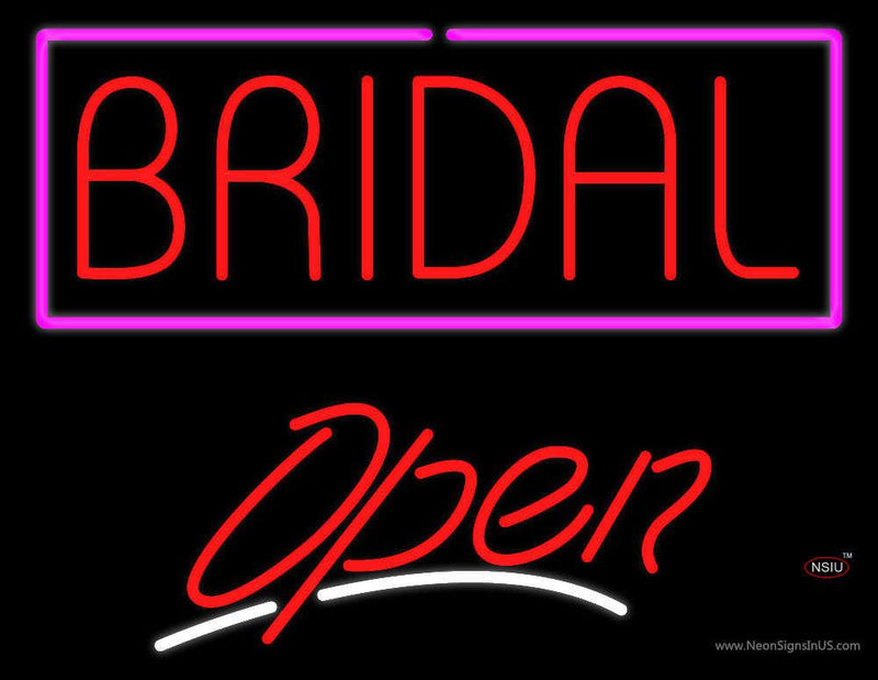 Block Bridal Open Neon Sign