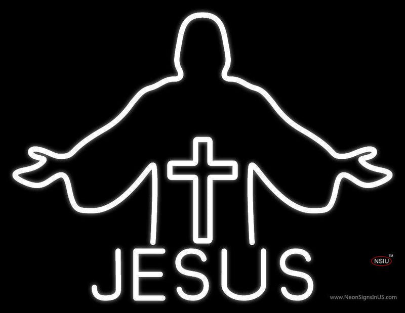 Jesus Christian Cross Neon Sign