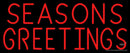 Seasons Greeting Neon Sign