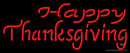 Happy Thanksgiving  Neon Sign