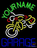Custom Garage With Bike Logo Neon Sign