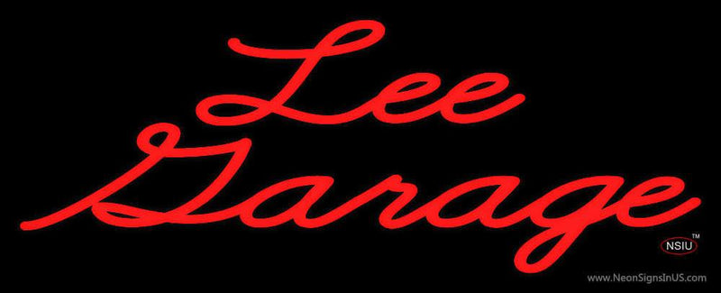 Custom Lee Garage Neon Sign 