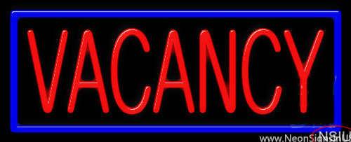 Vacancy Real Neon Glass Tube Neon Sign