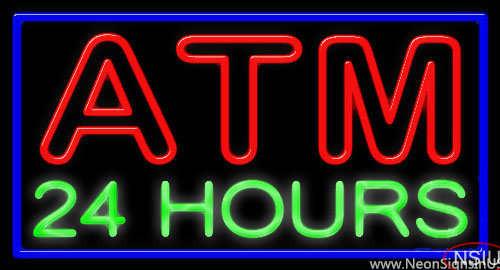 Atm  Hours Real Neon Glass Tube Neon Sign