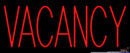 Red Vacancy Real Neon Glass Tube Neon Sign