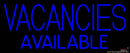 Vacancies Available Real Neon Glass Tube Neon Sign