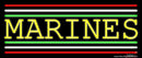 Yellow Marines Real Neon Glass Tube Neon Sign