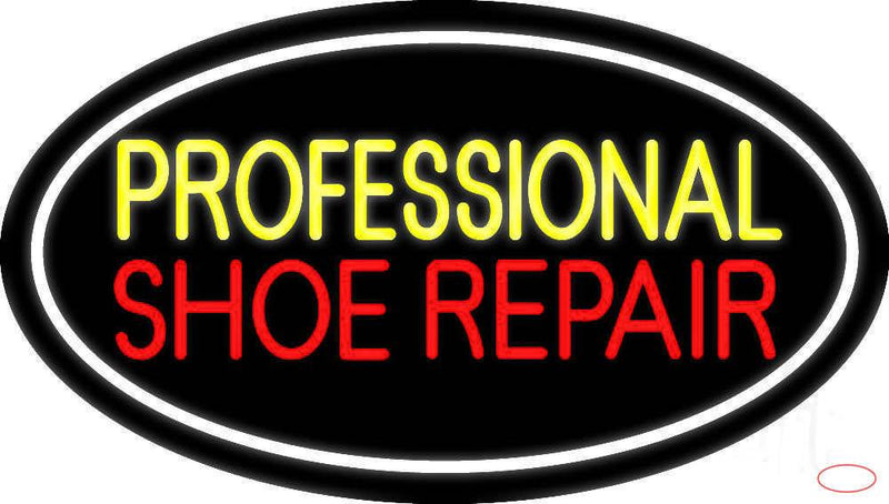 Yellow Professional Red Shoe Repair Real Neon Glass Tube Neon Sign